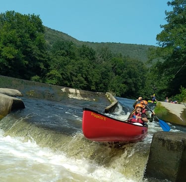 canoë kayak rivière accompagné acompagnement moniteur rivière