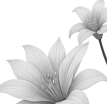 lilies ai generated - for in loving memory
