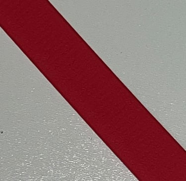 Farbmuster Biothane in Rot, Leine, Halsband, Maulkorb