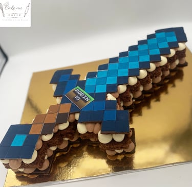 Shape cake épée (Number cake n forme d'épée)