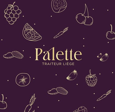Branding Palette traiteur- soleado studio - graphiste Liège