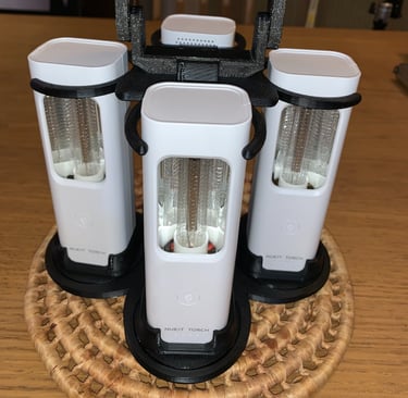 4x Nukit Torch inQuad rotate holder-Black