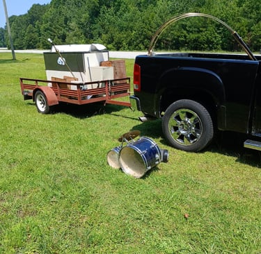 Junk removal job- trailer load