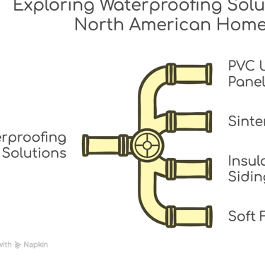 waterproofing solutions for ceilings and walls with sintered stone, PVC marble sheets, soft stone