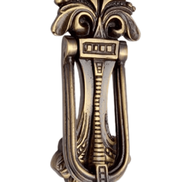 a decorative door handle with a decorative design