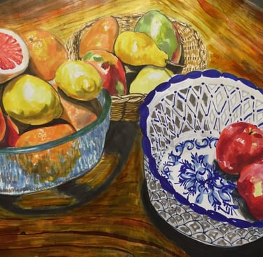 marker drawing of fruit