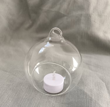 bougeoir boule et bougie led