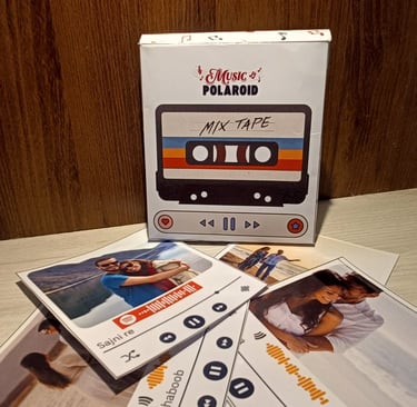 custom photo music gift with spotify code