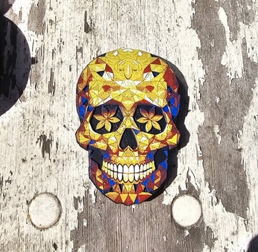 Geometric Skull Magnetic Bottle Opener