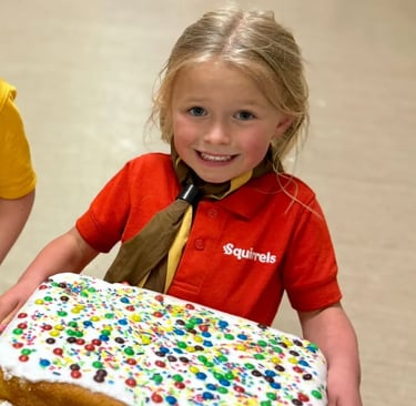 Big smile on a  25th Allerton Squirrel