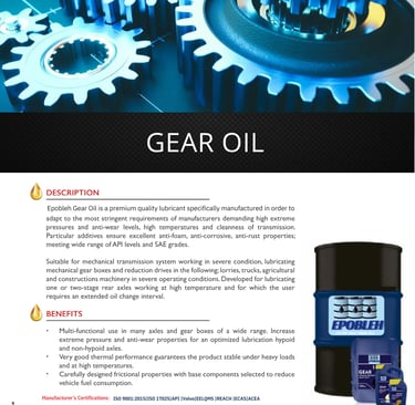 Gear oil wholesale supplier in the UAE