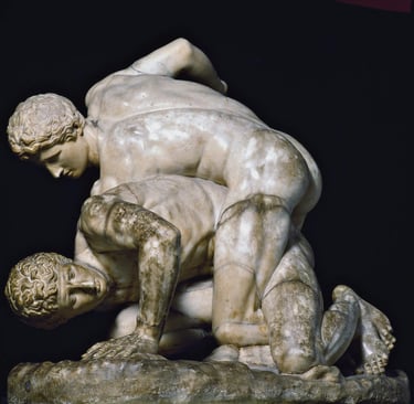 Uffizi Wrestlers, 1st-century BC copy of a lost 3rd-century BC Greek bronze