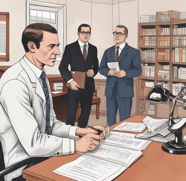 A professional office setting with a welcoming atmosphere.
