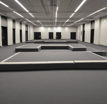 A group of people standing in front of a large aquarium