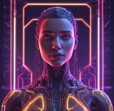 a woman in a futuristic suit with a futuristic suit