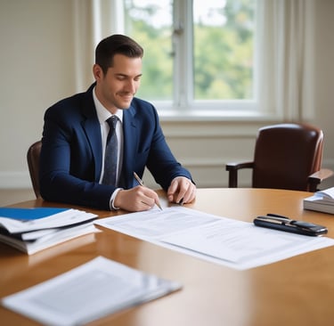 Certified Massachusetts mobile notary public from Middlesex Notary & Apostille Services assisting a