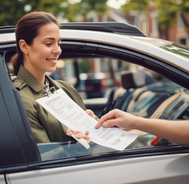 Mobile notary public from Middlesex Notary & Apostille Services traveling through Woburn and nearby