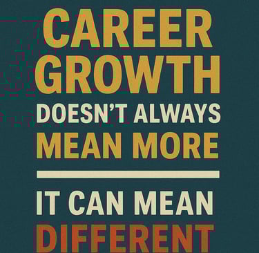 a poster with a quote about career growth