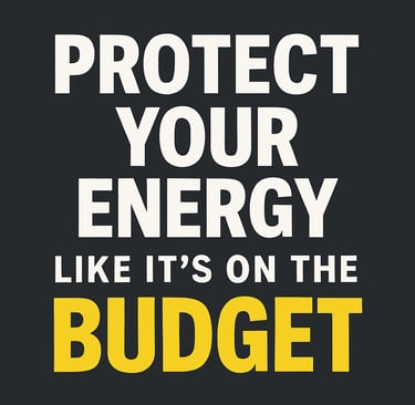 a black and white poster with a quote about protect your energy