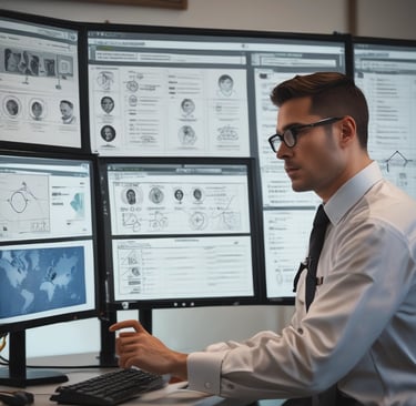 a man in a white shirt and tie dyes a tie. He is an anlyst in business intelligence.