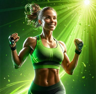Ilustración de mujer fitness