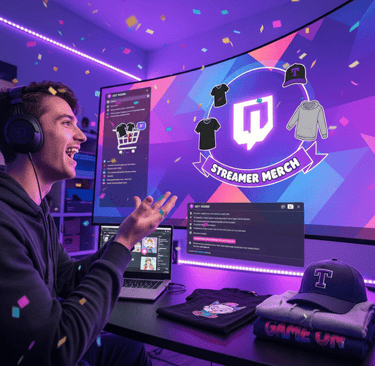 selling merch on twitch