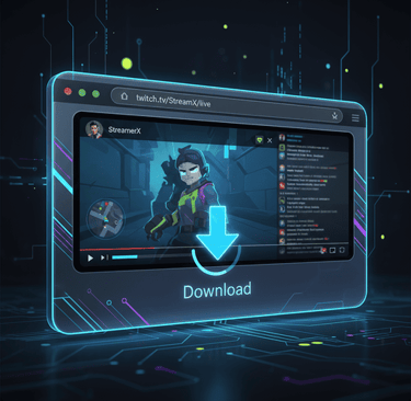 browser extension to download twitch videos