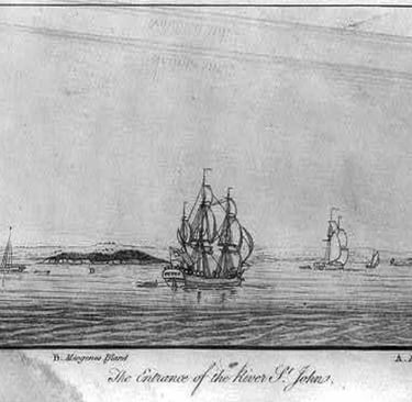Entrance to the Harbour, early 1780s.