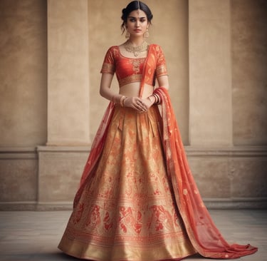 A group of women walking across a river
