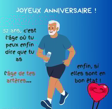 carte joyeux anniversaire humour homme 52 ans