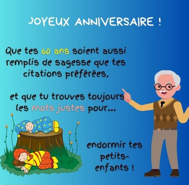 carte joyeux anniversaire humour homme 60 ans