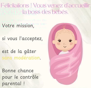 felicitation de naissance humoristique fille