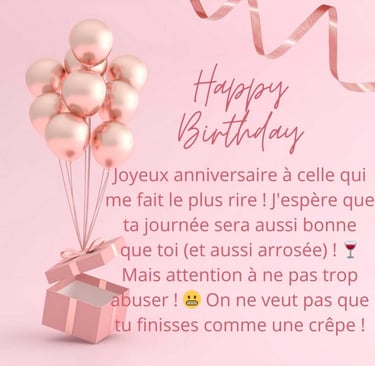 image de joyeux anniversaire a une amie avec humour