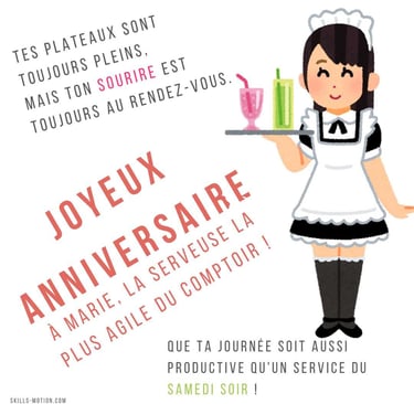 image de joyeux anniversaire Marie avec humour