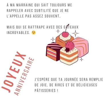 image de joyeux anniversaire marraine avec humour