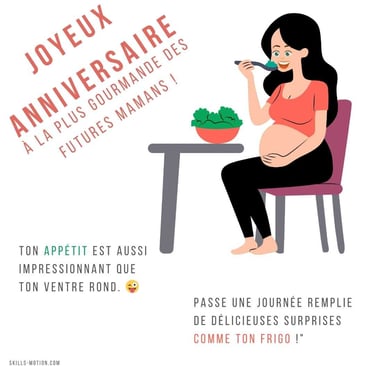 images de joyeux anniversaire pour une femme enceinte avec humour