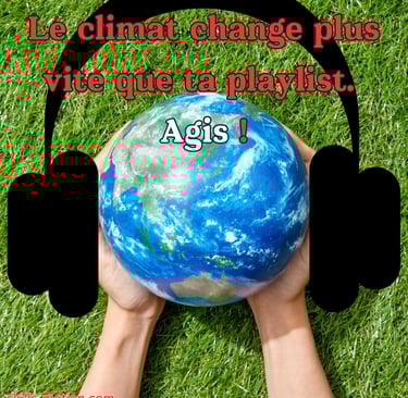 slogan climat jeunes affiche humour