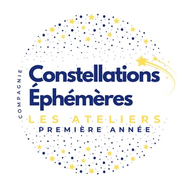 Logo Constellations Éphémères les ateliers première année