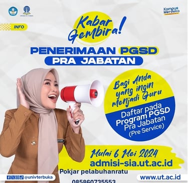 penerimaan mahasiswa baru universitas terbuka salut palabuhanratu