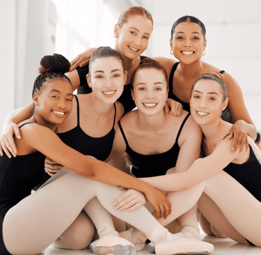 a group of young girls in black leotards ballet wear making memories with their classical ballet 