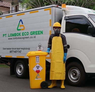 Layanan transporter limbah B3 infeksius oleh PT Lombok Eco Green