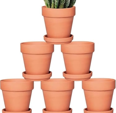 Terra Cotta Pots with Saucer