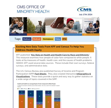 an example of a newsletter sharing several news stories