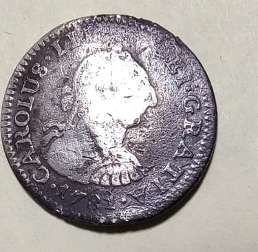 1781 Carlos Piece of 8 Silver Pillar Dollar