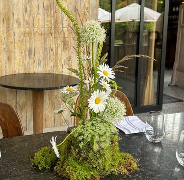 motte de fleurs des près qui donne un coté très bucolique a cette evenement
