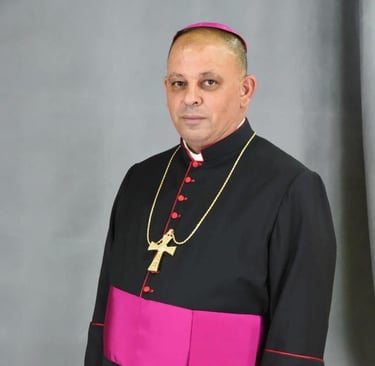 a man in a priest's robes and a priest's robe