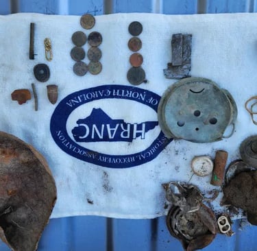 numerous finds from the battle of plymouth,nc