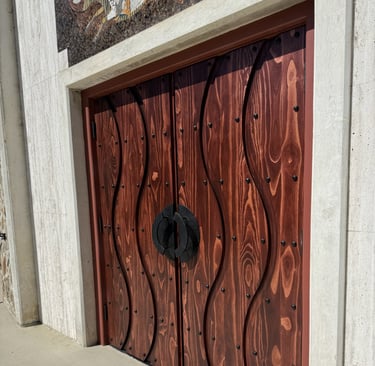 Restored custom door