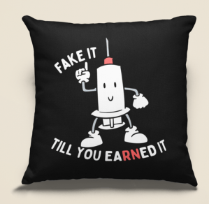 earned it throw pillow