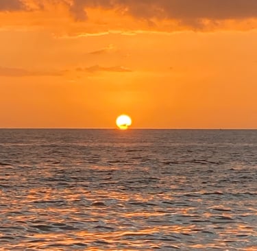 Coucher de soleil depuis Fort Zachary Taylor Beach, Key West